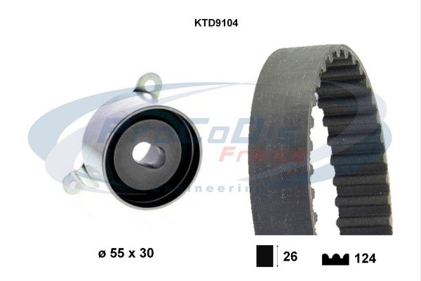 PROCODIS FRANCE paskirstymo diržo komplektas KTD9104